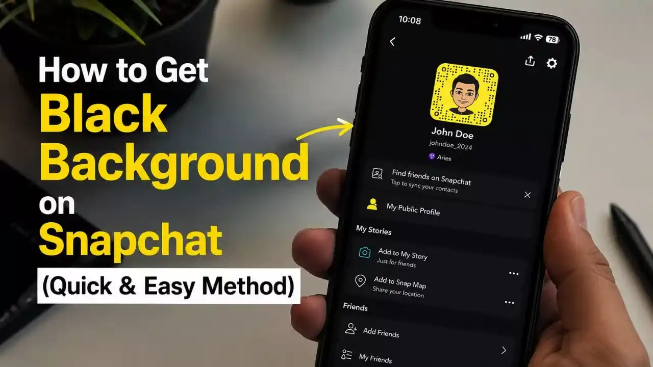 How to Get Black Background on Snapchat (Quick & Easy Method)