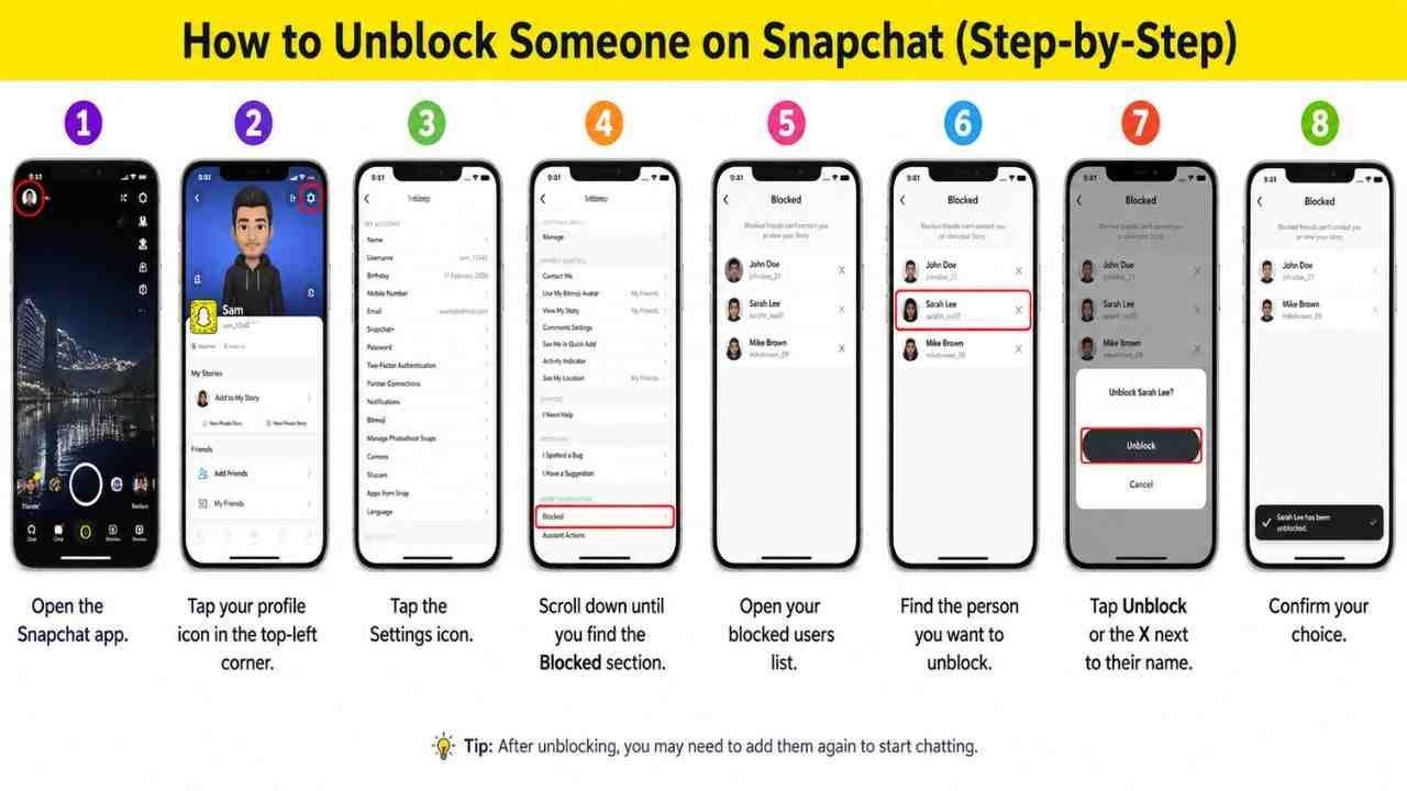 How to Unblock Someone on Snapchat