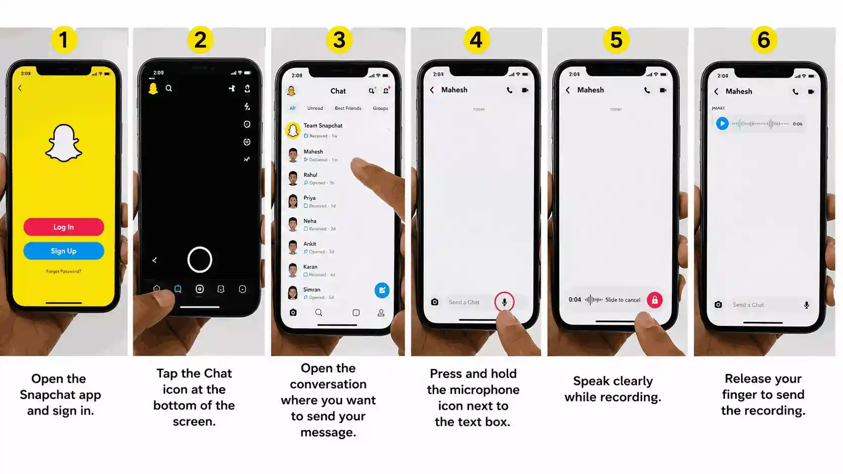 How to Send a Voice Message on Snapchat